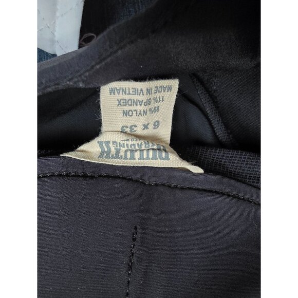 Duluth Trading Co. Womens Black Cargo Pants Size 6 Nylon Roll Tab capri Hem - Picture 2 of 5